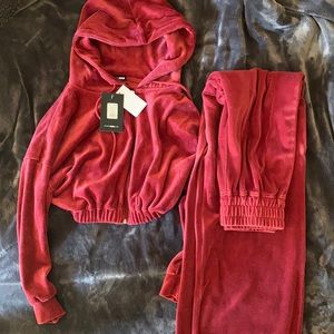 Velour Red Set